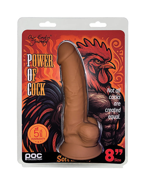 The Soft Hum Power of Cock 8" Dildo - Tan