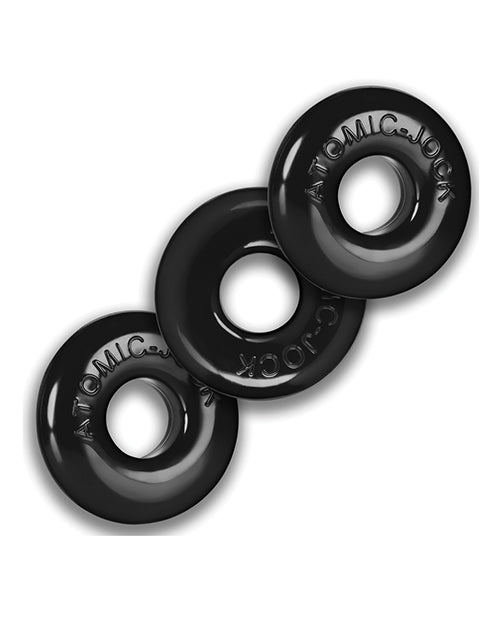 The Soft Hum Oxballs Ringer Donut 1 - Black Pack of 3