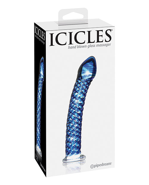 The Soft Hum Icicles No. 29 Hand Blown Glass - Clear w/Ridges