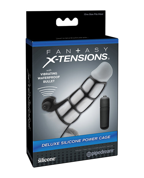 The Soft Hum Fantasy X-tensions Deluxe Silicone Power Cage - Black
