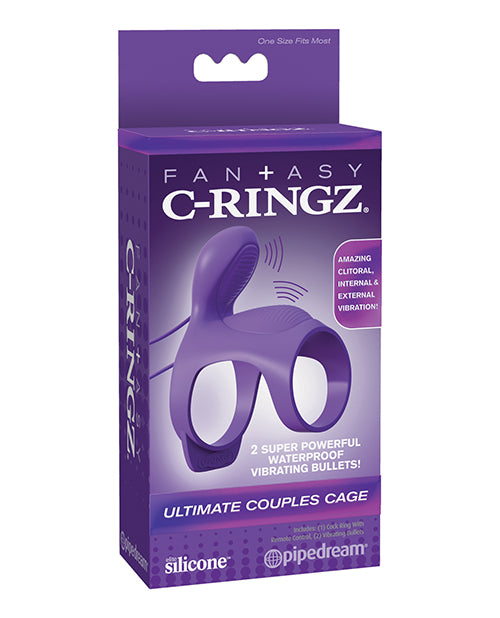 The Soft Hum Fantasy C-Ringz Ultimate Couples Cage - Purple