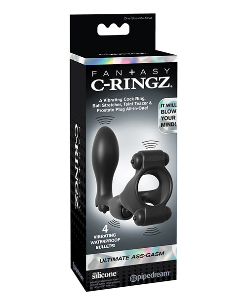 The Soft Hum Fantasy C-Ringz Ultimate Ass-Gasm - Black