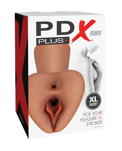 The Soft Hum PDX Plus Pick Your Pleasure Pussy Stroker - XL Brown