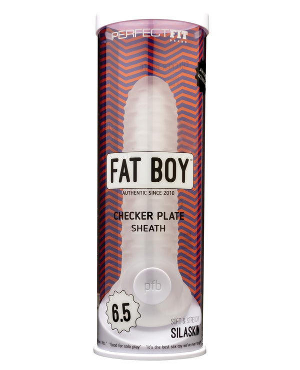 The Soft Hum Perfect Fit Fat Boy 6.5" Checker Plate Sheath - Clear
