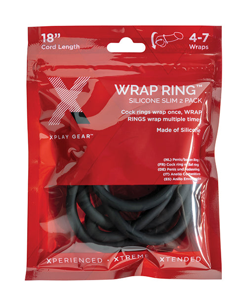 The Soft Hum Xplay Gear Silicone 18" Slim Wrap - Black Pack of 2