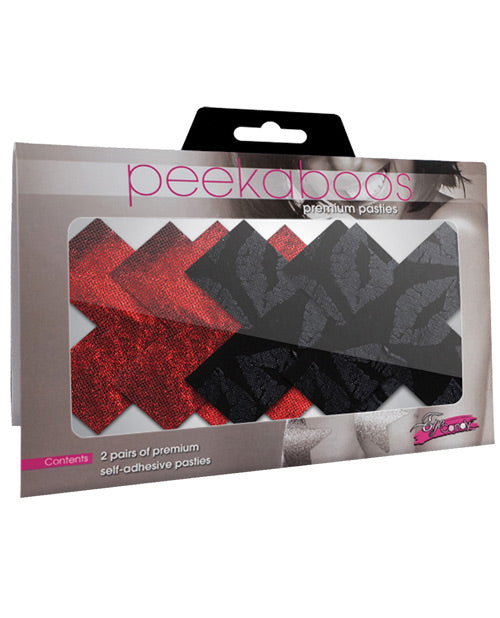 The Soft Hum Stolen Kisses Xs - Red & Black Pack of 2