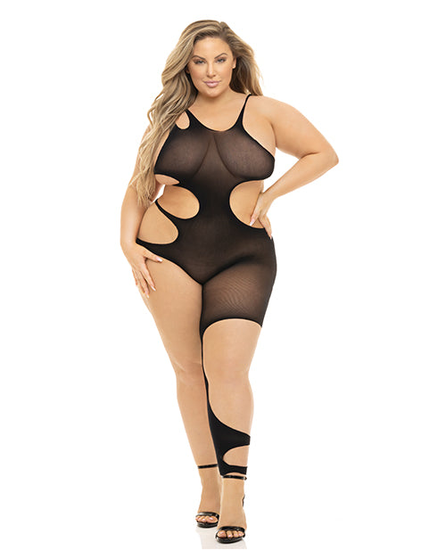 The Soft Hum Pink Lipstick Show You How Cut Out Bodystocking Black QN