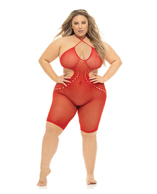 The Soft Hum Pink Lipstick Fill Me In Bodystocking Red QN