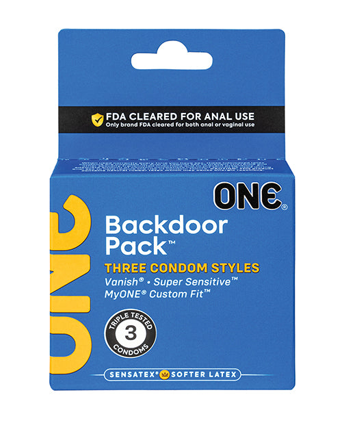 The Soft Hum One Backdoor Pack Custom Fit Condoms - Pack of 3