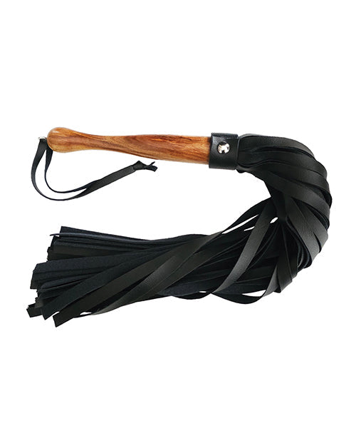 The Soft Hum Rouge Fetish Play Vegan Flogger - Black