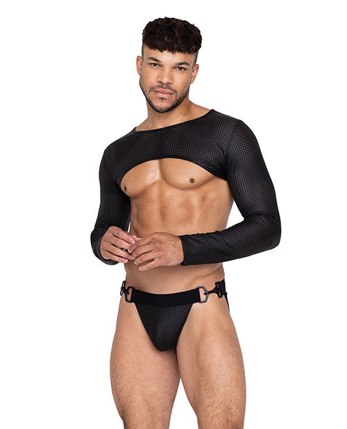 The Soft Hum Master Crop Top Black SM