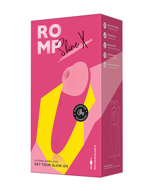 The Soft Hum ROMP Shine X Clitoral Vibrator - Pink