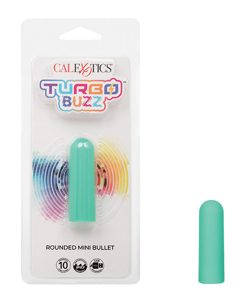 The Soft Hum Turbo Buzz Rounded Mini Bullet Stimulator - Green