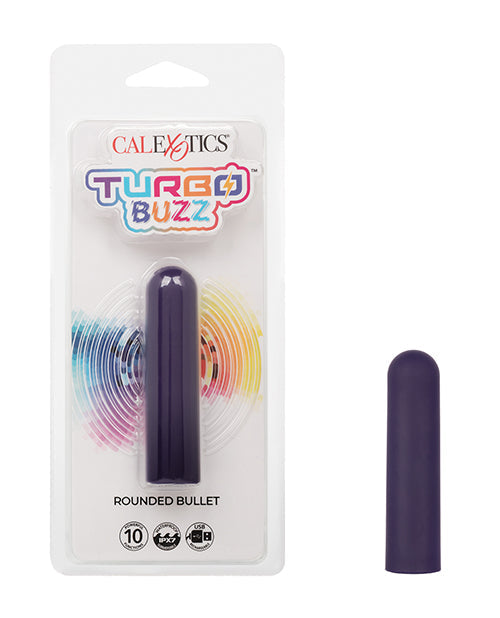The Soft Hum Turbo Buzz Rounded Bullet Stimulator - Purple