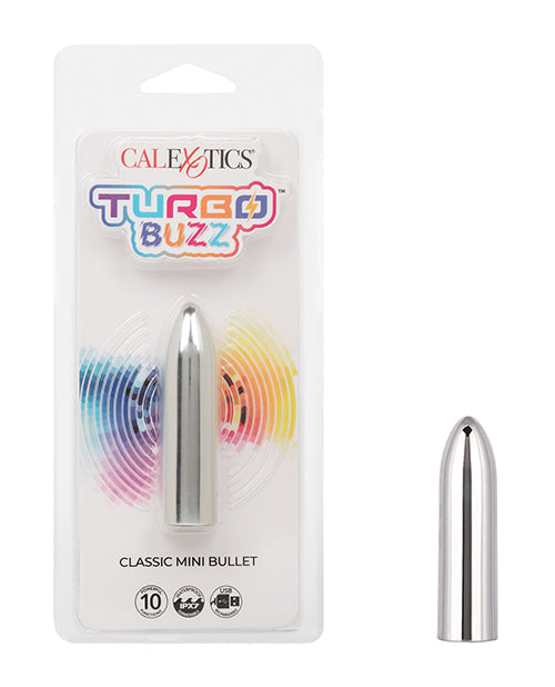 The Soft Hum Turbo Buzz Classic Mini Bullet Stimulator - Silver