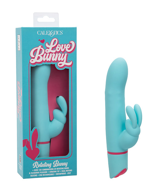 The Soft Hum Love Bunny Rotating Bunny - Blue