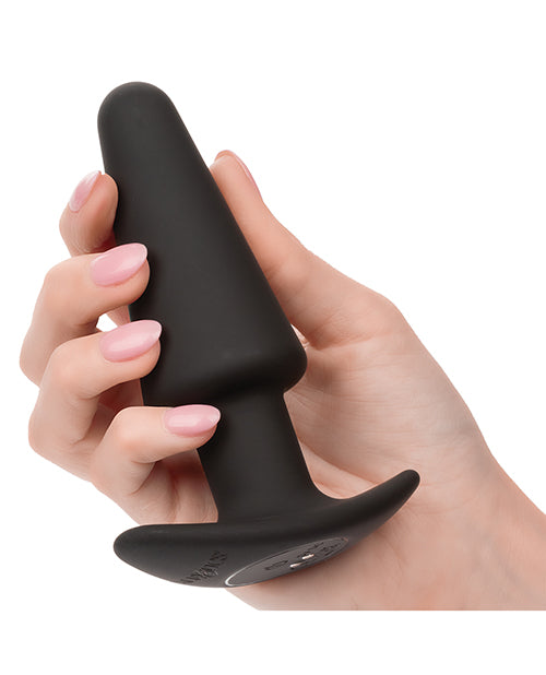 The Soft Hum Rock Bottom Tapered Anal Probe - Black