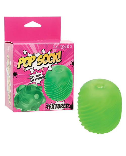 The Soft Hum Pop Sock! Textured Masturbator - Green