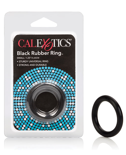 The Soft Hum Black Rubber Ring - Small