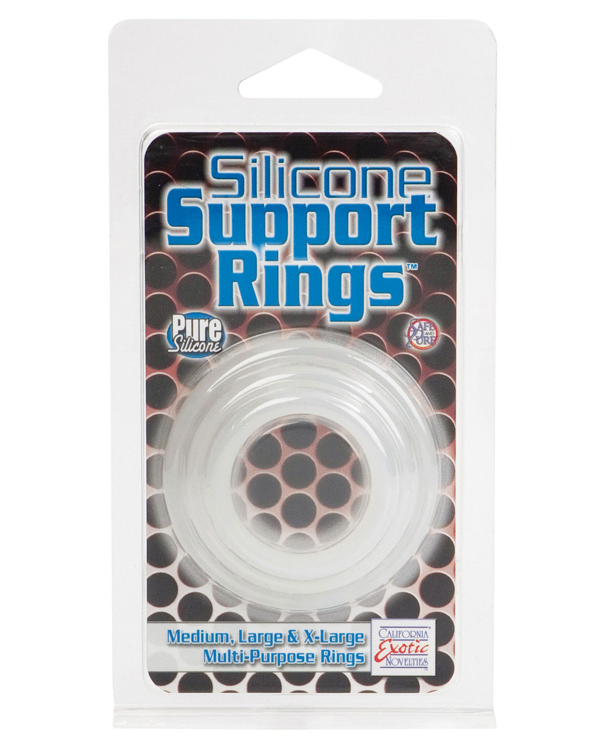 The Soft Hum Silicone Support Rings - Black