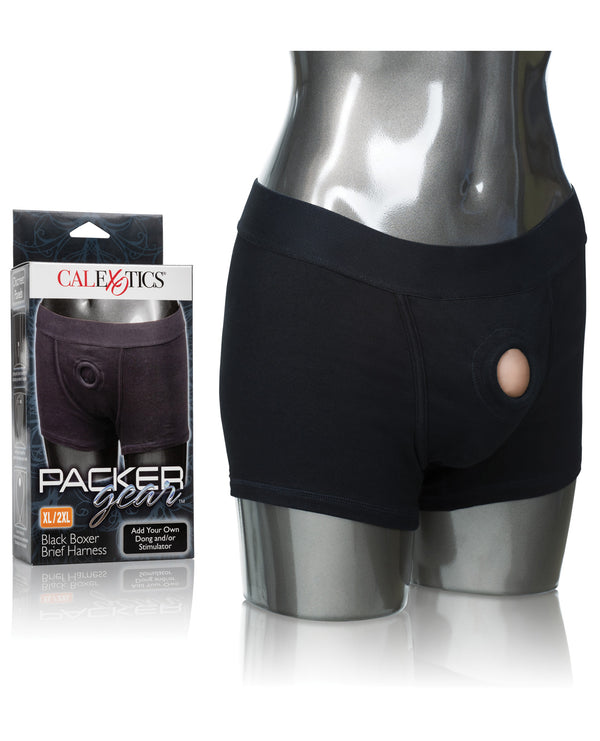 The Soft Hum Packer Gear Boxer Brief Harness XL/2XL - Black
