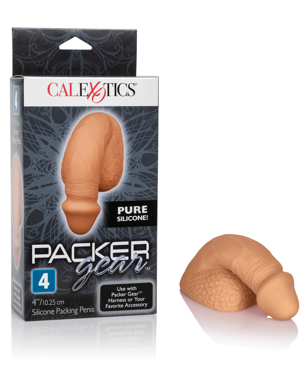 The Soft Hum Packer Gear 4" Silicone Packing Penis - Tan