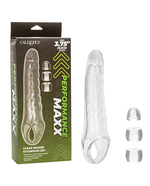 The Soft Hum Performance Maxx Penis Extension Kit - Clear