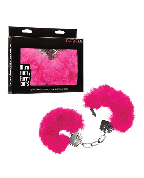 The Soft Hum Ultra Fluffy Furry Cuffs - Pink