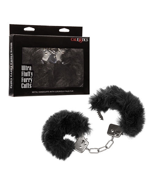 The Soft Hum Ultra Fluffy Furry Cuffs - Black