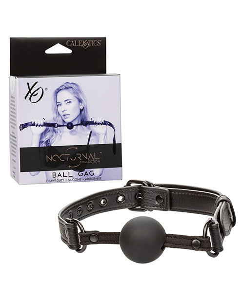 The Soft Hum Nocturnal Collection Silicone Ball Gag - Black