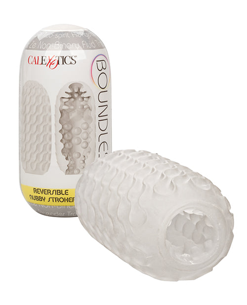 The Soft Hum Boundless Reversible Nubby Stroker - White