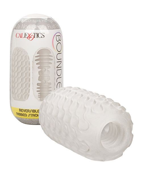 The Soft Hum Boundless Reversible Ribbed Stroker - White