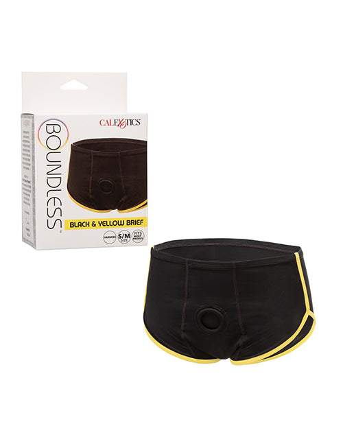 The Soft Hum Boundless Boxer Brief - Black/Yellow S/M