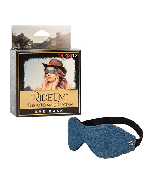 The Soft Hum Ride 'Em Premium Denim Collection Eye Mask