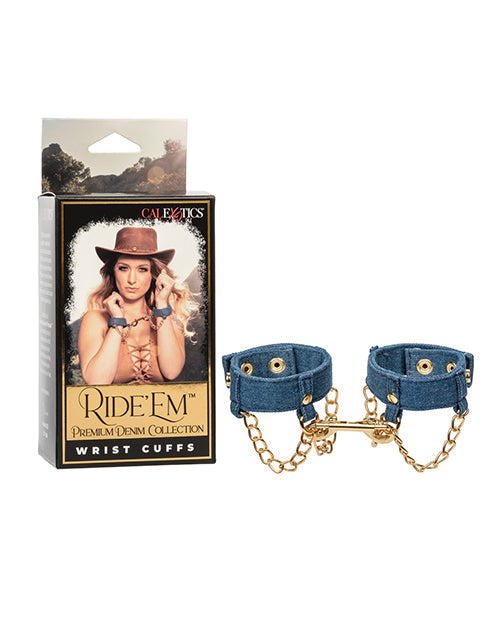 The Soft Hum Ride 'Em Premium Denim Collection Wrist Cuffs