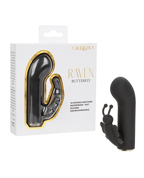 The Soft Hum Raven Butterfly G-Spot Vibrator - Black