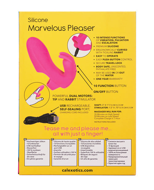 The Soft Hum Mini Marvels Silicone Marvelous Pleaser - Pink