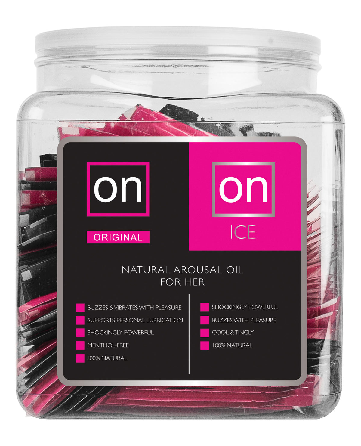 The Soft Hum ON for Her Arousal Gel Single Use Ampule Tub - Original & Ice Tub of 75