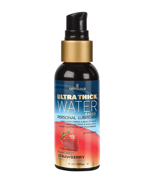 The Soft Hum Sensuva Ultra Thick Water Based Personal Moisturizer - 1.93 oz Strawberry