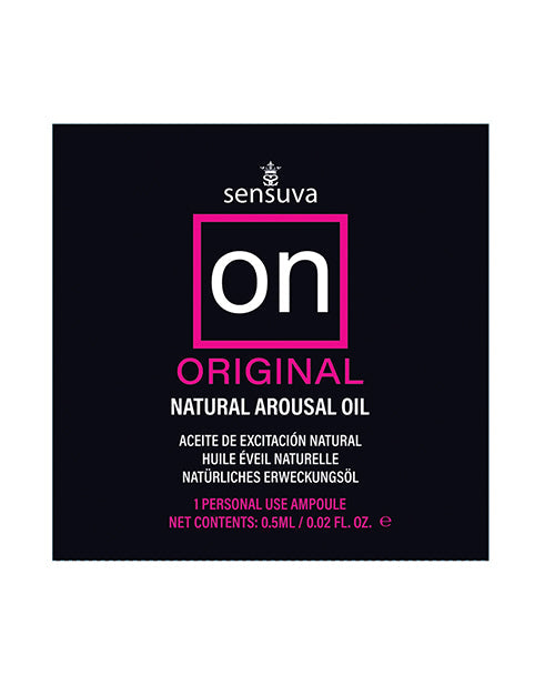 The Soft Hum ON Original Arousal Oil Ampoule Packet