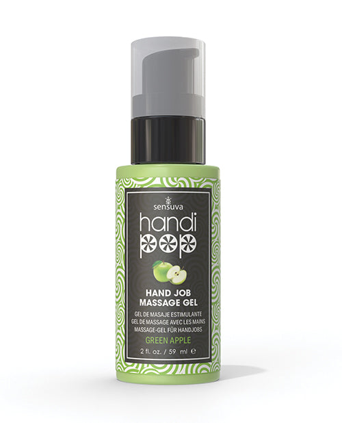 The Soft Hum Handipop Hand Job Massage Gel - 2 oz Bottle Green Apple