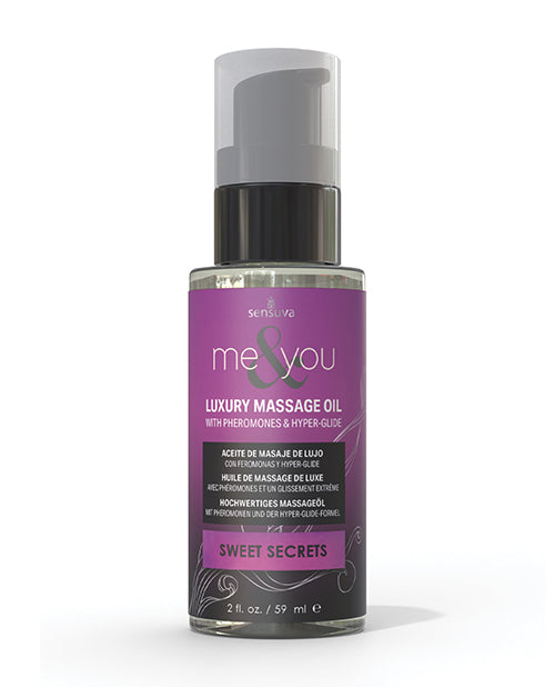 The Soft Hum Sensuva Me & You Massage Oil - 2 oz Sweet Secrets