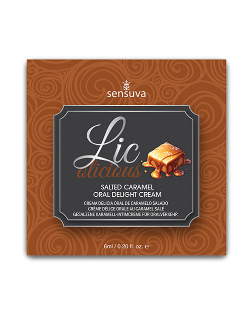 The Soft Hum Lic O Licious Oral Delight Cream - 6 ml Packet Salted Caramel