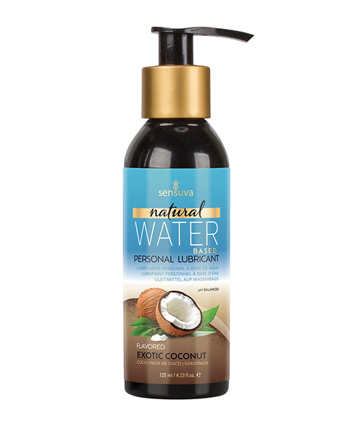 The Soft Hum Sensuva Natural Water Based Personal Lubricant - 4 oz Exotic Coconut