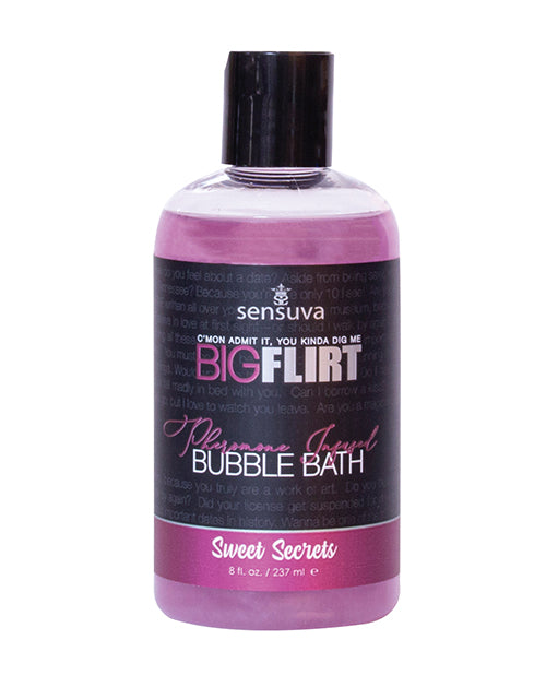 The Soft Hum Sensuva Big Flirt Pheromone Bubble Bath - 8 oz Sweet Secrets
