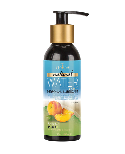 The Soft Hum Sensuva Natural Water Based Personal Moisturizer - 4 oz Peach
