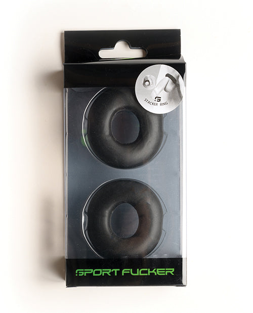 The Soft Hum Sport Fucker Stacker Rings - Black