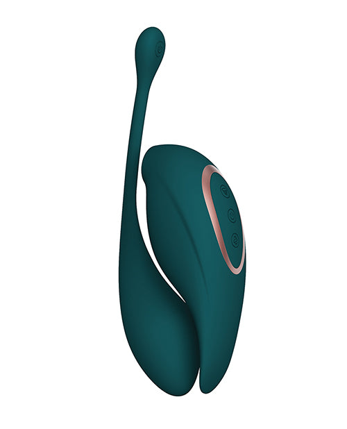The Soft Hum Shots Twitch 2 Vibrator w/Remote Control Vibrating Egg - Forest Green