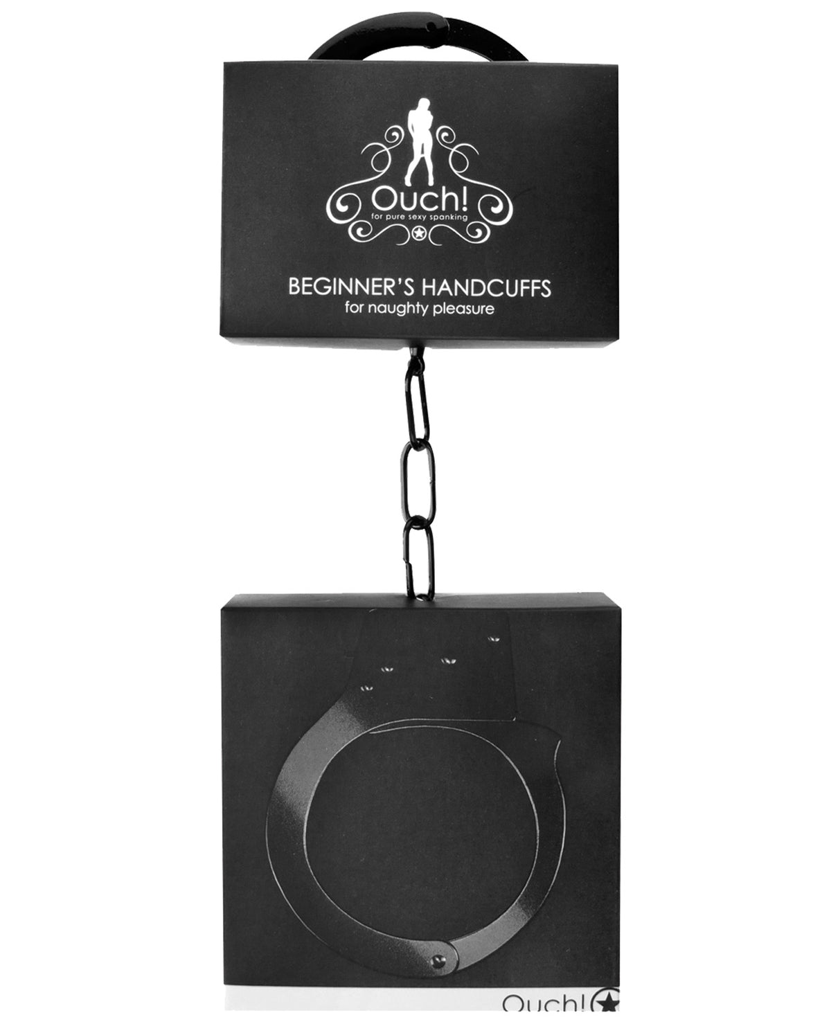The Soft Hum Shots Ouch Beginner's Handcuffs - Black
