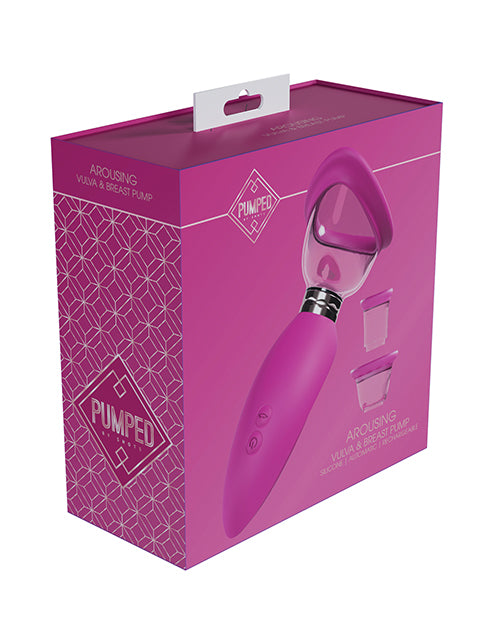 The Soft Hum Shots Pumped Arousing Clitoral, Nipple & Breast Pump - Pink